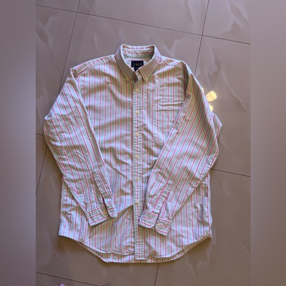 J.CREW Slim Shirt‎ Adult  Checkered Button Up Long Sleeve Pocket Mens M Cotton - Picture 15 of 16